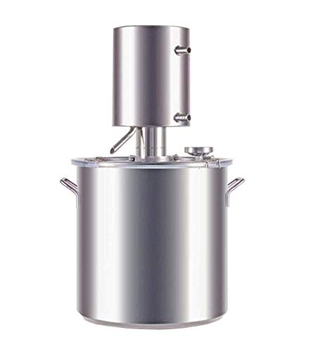 20L Stainless Steel  304 Wine Alcohol Water Distiller Distilling Machine Silver 
