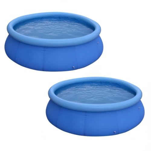 IJOWEEN 12ft x 30in Round Inflatable Above Ground Pool, Blue