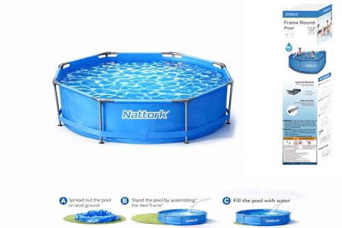 Nattork 10-Foot x 30-Inch Above Ground Pool, Blue, 8KP122