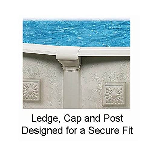 Aquarian Venetian Steel-Frame Above-Ground Pool Kit, Khaki, 21'