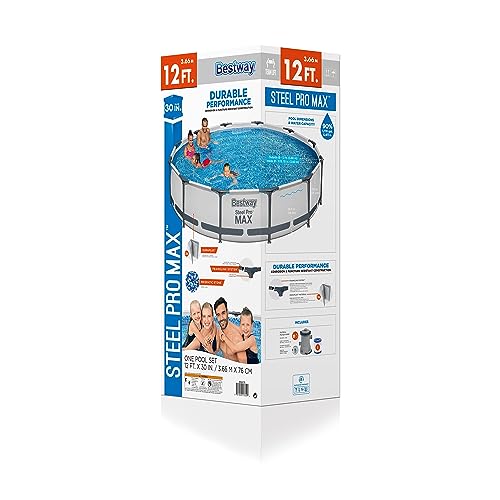 Bestway Steel Pro MAX Gray 12ft. x 30in. Above Ground Pool