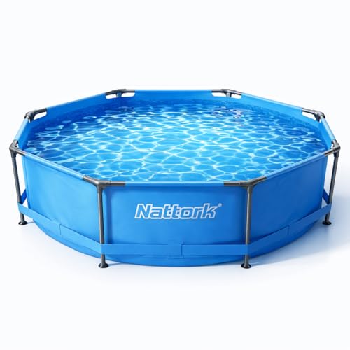 Nattork 10-Foot x 30-Inch Above Ground Pool, Blue, 8KP122