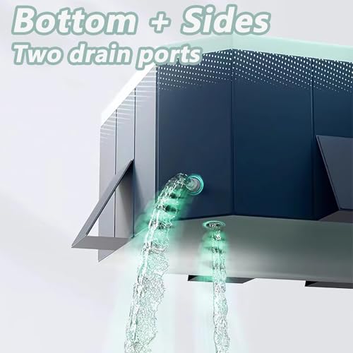 Generic READDEZZR-A-1.85M/6FT Foldable Pool, A, 1.85m/6ft