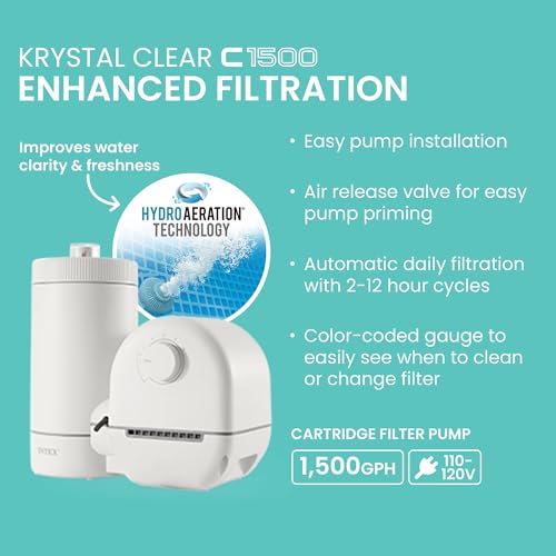 Intex Prism Frame 26731EP White Filter Pump 18' x 48" Pool Set