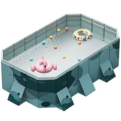 SINBAISHUNYYT Collapsible Kiddie Pool, One Color, 8.5*5.4*1.8FT