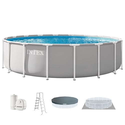 Intex Prism Frame 26731EP White Filter Pump 18' x 48" Pool Set