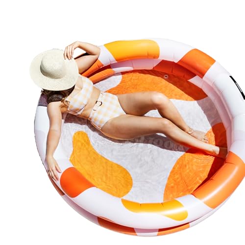 POOL BUOY Round Inflatable Kiddie Pool, Kinky Splash, 65"