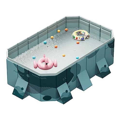 IINCOOY Folding PVC Swimming Pool, Color D, 2.6M