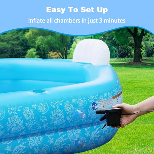 PY SUPER MODE HQQ-YYC-SRK0 Blue 85 x 85 x 23 Inflatable Pool