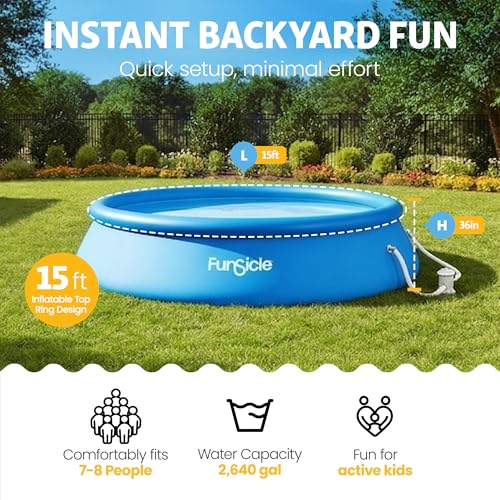 Funsicle Quickset P1001536A 15ft x 36in Round Pool