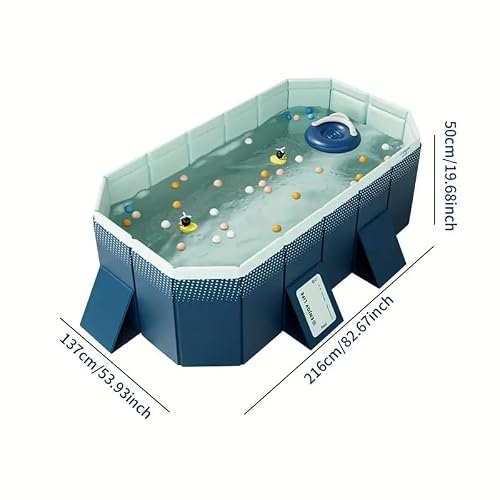 GFDGFD yongchi001 Blue Foldable Swimming Pool, 82.68in
