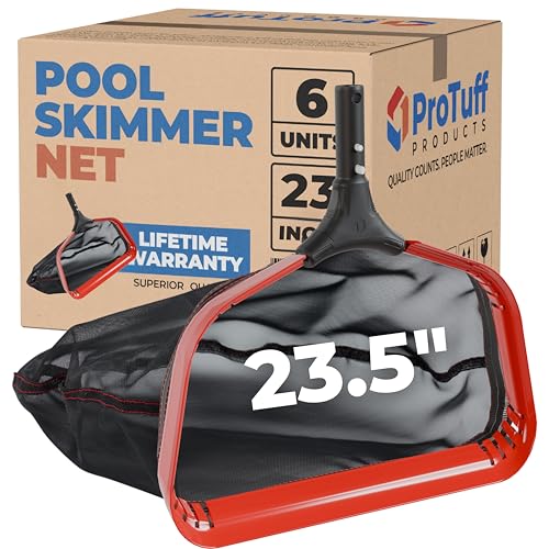ProTuff Products PT-TC-23-Case Red 23" Leaf Pool Nets, 6 Pack