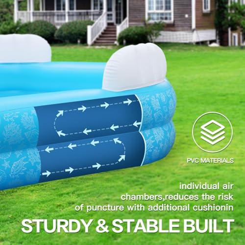 PY SUPER MODE HQQ-YYC-SRK0 Blue 85 x 85 x 23 Inflatable Pool