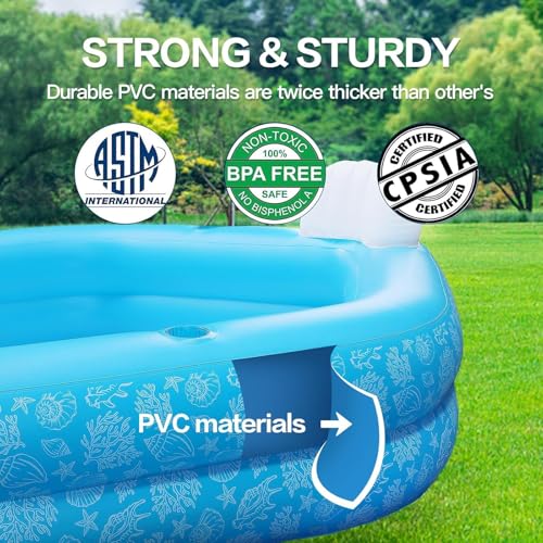 PY SUPER MODE HQQ-YYC-SRK0 Blue 85 x 85 x 23 Inflatable Pool