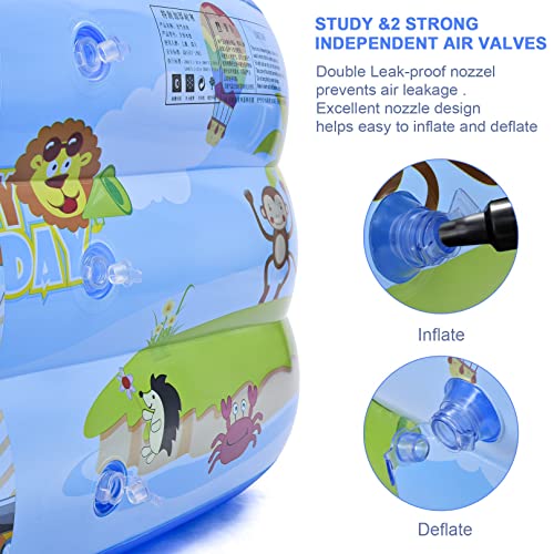 DAYDAY helper Family Inflatable Pool 82.6 x 55 x 25.5 in Blue