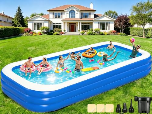 Bitlyle SPA009 Deep Blue Extra Large Inflatable Pool 180 x 76 x 22