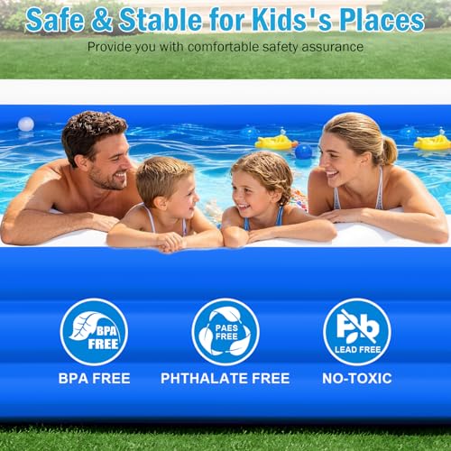 Bitlyle SPA009 Deep Blue Extra Large Inflatable Pool 180 x 76 x 22