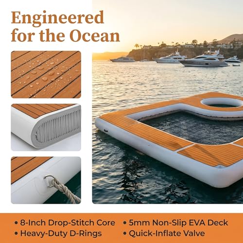 AIRMAT FACTORY 13x13ft Inflatable Sea Pool with EVA Surface