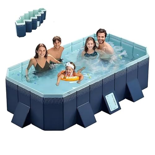 GFDGFD yongchi001 Blue Foldable Swimming Pool, 82.68in