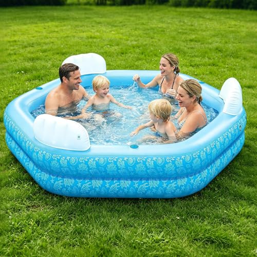 PY SUPER MODE HQQ-YYC-SRK0 Blue 85 x 85 x 23 Inflatable Pool