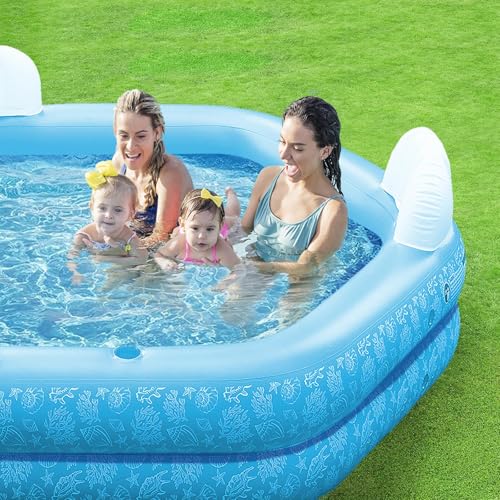 PY SUPER MODE HQQ-YYC-SRK0 Blue 85 x 85 x 23 Inflatable Pool