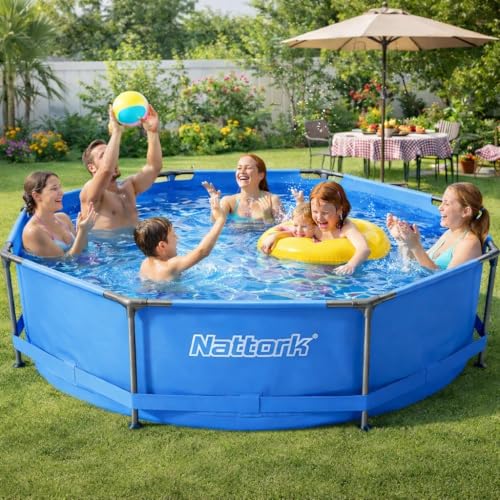 Nattork 10-Foot x 30-Inch Above Ground Pool, Blue, 8KP122