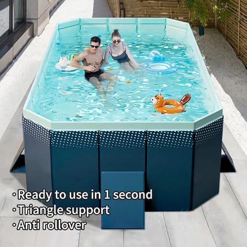 GFDGFD yongchi001 Blue Foldable Swimming Pool, 82.68in
