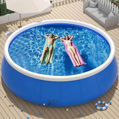 GDFStudio 348937 8FT Blue Inflatable Swimming Pool