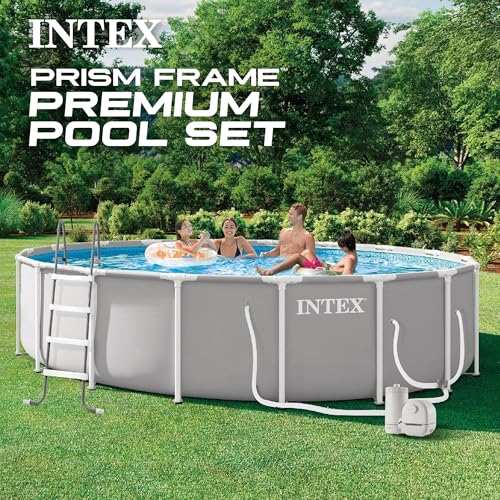 Intex Prism Frame 26731EP White Filter Pump 18' x 48" Pool Set