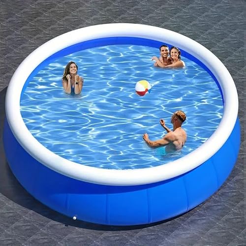 Beuiosda Extra Large Inflatable Pool, Blue, 366 x 76
