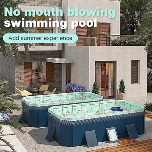 FANYING Foldable Swimming Pool, 400cm Rectangular Family Pool