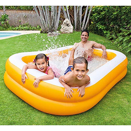 Intex 57181EP Swim Center Family Pool, Cyan, 90 x 60 x 19