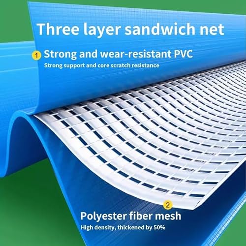 Beuiosda Extra Large Inflatable Pool, Blue, 366 x 76
