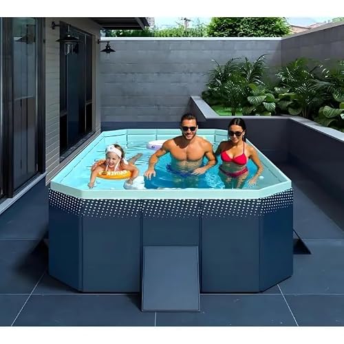 GFDGFD yongchi001 Blue Foldable Swimming Pool, 82.68in