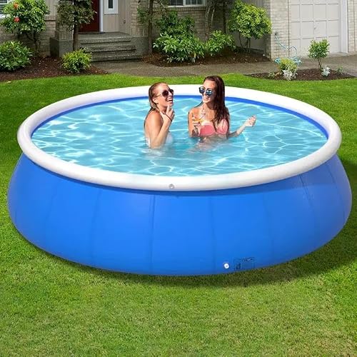 GDFStudio 348937 8FT Blue Inflatable Swimming Pool
