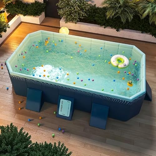 GFDGFD yongchi001 Blue Foldable Swimming Pool, 82.68in